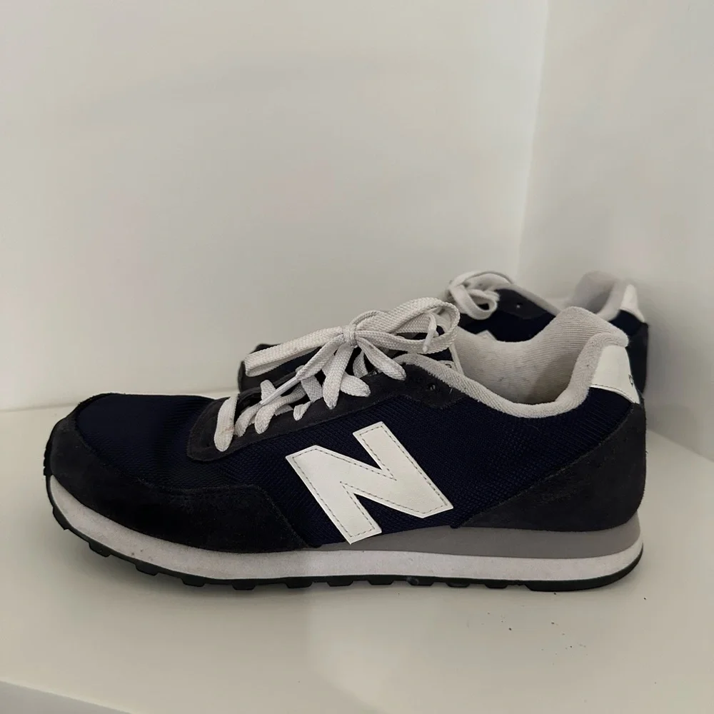 New Balance 411 Navy and White Athletic Shoes - Picture 2 of 8
